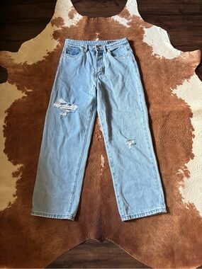 Blank NYC Light Blue High-Rise Distressed Jeans